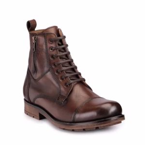 Customizable men's leather boots featuring unique designs