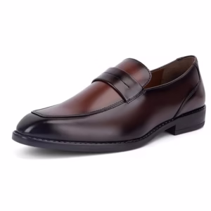 Classic men's brown leather boots