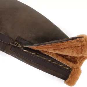 leather jacket for men brown colour​