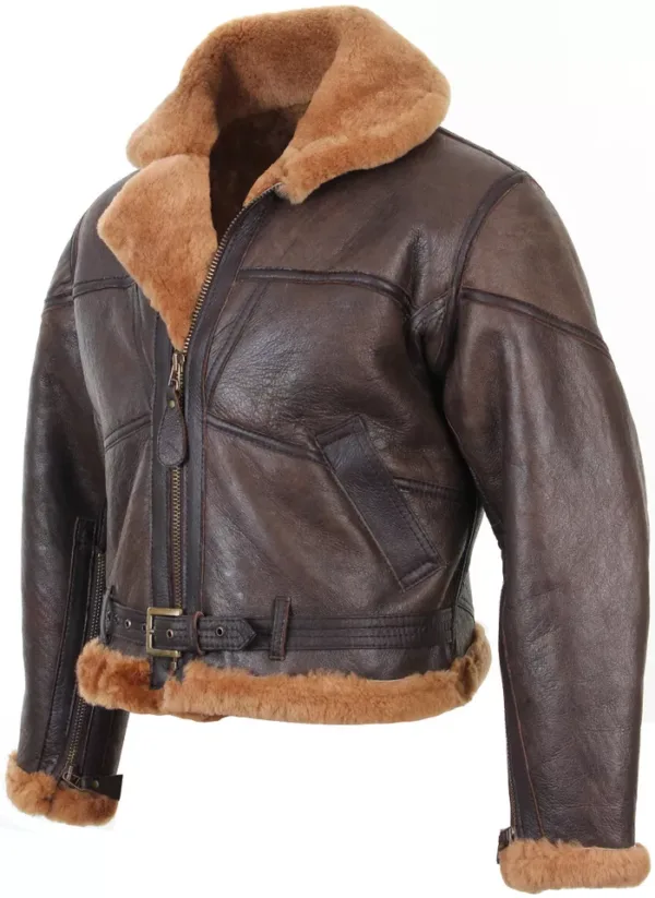 leather jacket for men brown colour​