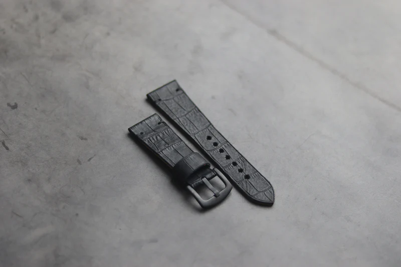 IMGBLACK CROCO HAND-CRAFTED WATCH STRAPS_2346 BLACK CROCO HAND-CRAFTED WATCH STRAPS