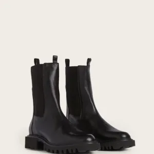 Black leather ankle boots for women – premium quality