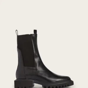Black leather ankle boots for women – premium quality